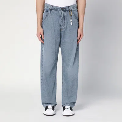 DARKPARK DARKPARK WIDE-LEG DONTE BLUE WASHED JEANS