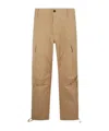 Darkpark Wide-leg Drawstring Cargo Trousers In Brown