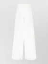 Darkpark Cotton Trousers With Drawstring And Wide Leg