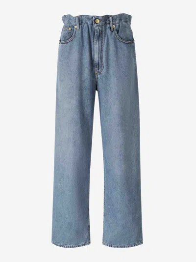 Darkpark Wide Leg Jane Jeans In Denim Light Blue