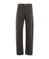 Darkpark Womens Dark Brown Gale Relaxed-fit Denim-blend Denim In Black