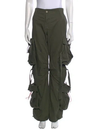 Pre-owned Darkpark Wide Leg Pants In Green