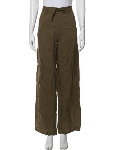 Pre-owned Darkpark Wide Leg Pants In Green