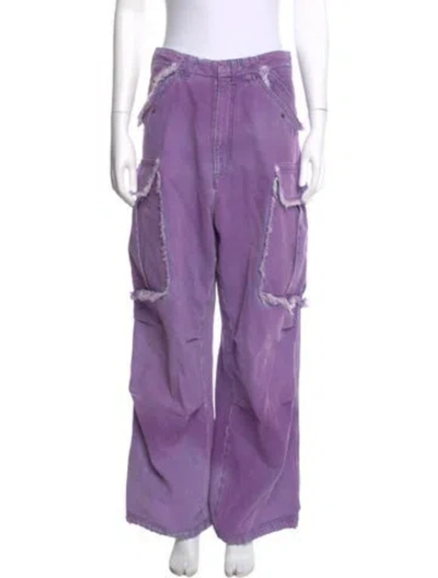 Pre-owned Darkpark Wide Leg Pants In Purple