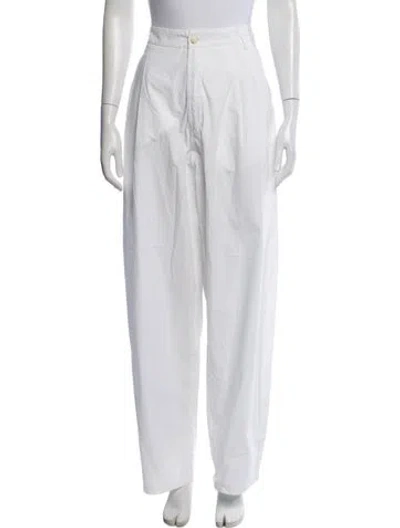 Pre-owned Darkpark Wide Leg Pants In White