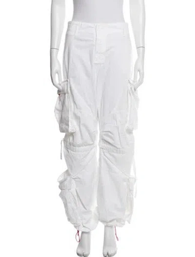 Pre-owned Darkpark Wide Leg Pants In White