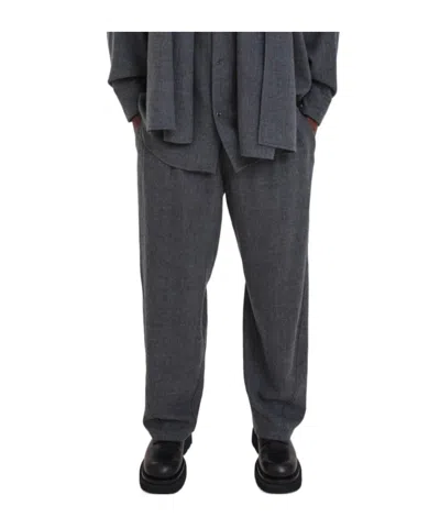 Darkpark Wide-leg Side Pocket Casual Pants In Black