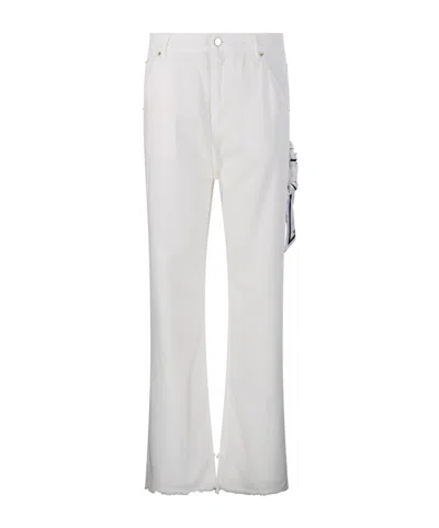 Darkpark Wide Leg Trousers In White