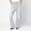 Darkpark Wide Washed Grey Lisa Jeans In Animal Print