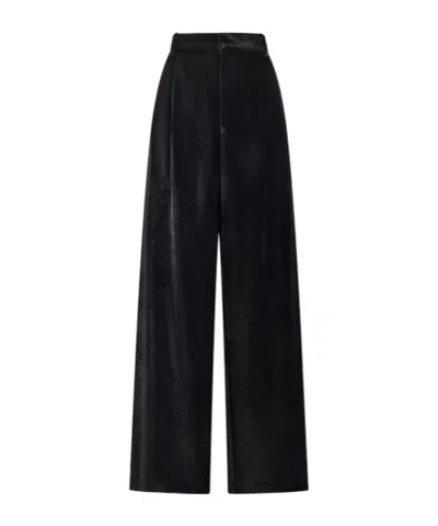 Darkpark Wide-leg Casual Trousers In Black