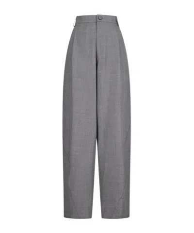Darkpark Wide-leg Casual Trousers In Gray