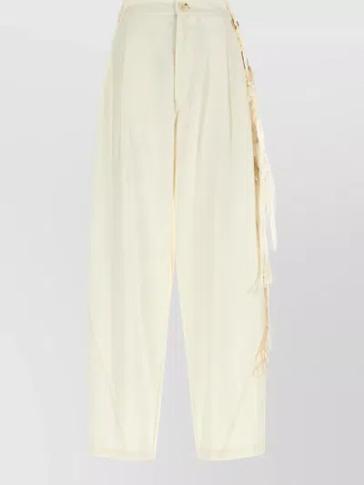 Darkpark Wide-leg Trousers In White