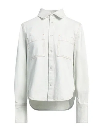 Darkpark Woman Denim Shirt Blue Size M Cotton