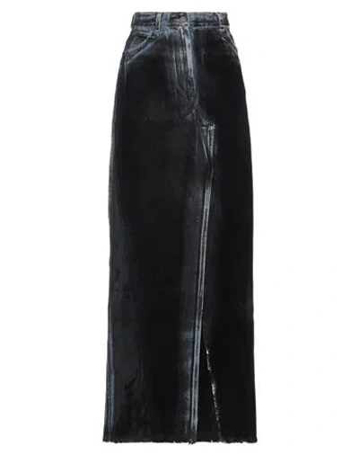 DARKPARK DARKPARK WOMAN DENIM SKIRT BLACK SIZE 26 COTTON