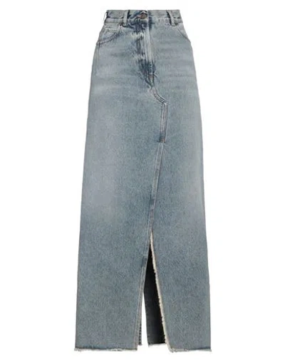 Darkpark Woman Denim Skirt Blue Size 25 Cotton