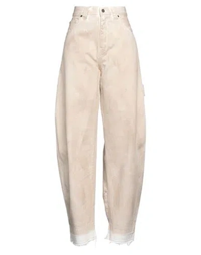 Darkpark Woman Jeans Beige Size 28 Cotton