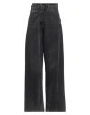 Darkpark Black Lisa Loose Fit Carpenter Jeans In Black