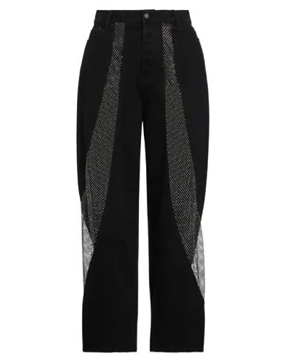 Darkpark Woman Jeans Black Size 28 Cotton, Polyester, Glass