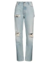 Darkpark Woman Jeans Blue Size 27 Cotton In Blue