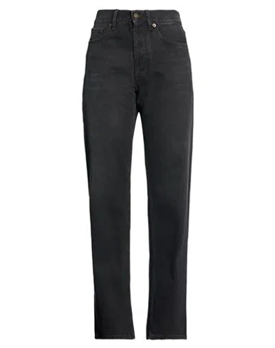 Darkpark Woman Jeans Charcoal Size 32 Cotton In Gray
