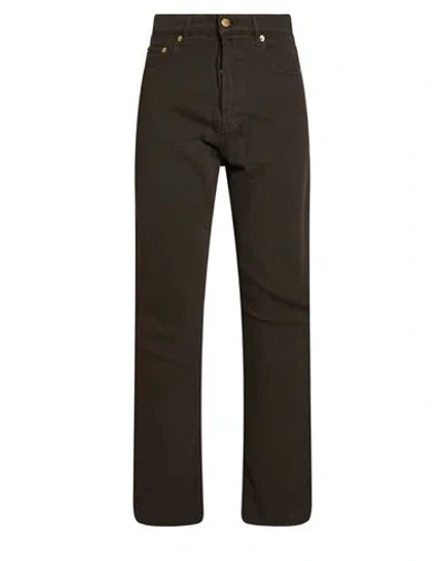 Darkpark Woman Jeans Dark Green Size 24 Cotton, Lyocell In Black