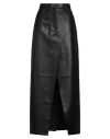 Darkpark Woman Maxi Skirt Black Size 27 Leather