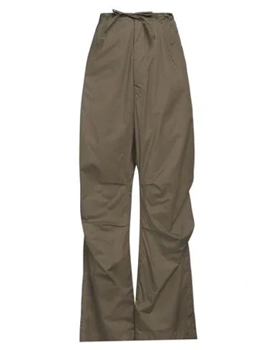 Darkpark Woman Pants Military Green Size 6 Cotton