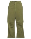 Darkpark Woman Pants Military Green Size M Cotton In Green
