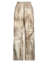 Darkpark Woman Pants Sand Size 6 Cotton In Beige