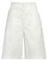 Darkpark Woman Shorts & Bermuda Shorts White Size 6 Cotton In White