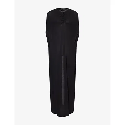 Darkpark Womens Aurora Long Jersey Cape Top Black