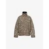 Darkpark Celine Boucle Aviator Bomber Coat In Brown