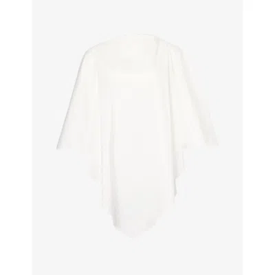 Darkpark Womens Bruna Bandana Cotton-blend Blouse White