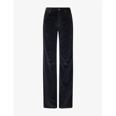 Darkpark Womens  Marion Straight-leg Corduroy Trousers In Black