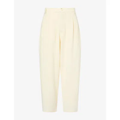 Darkpark Womens Phebe Wide-leg Wool And Cashmere Trousers Winter White In Neutral