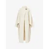 Darkpark Womens White North Oversized Wool And Cashmere Coat Xs In Multi