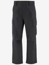 Darkpark Cargo-pocket Wool Trousers In Gray