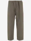 Darkpark Drawstring Wool Trousers In Gray