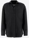 Darkpark Tailored Wool Shirt Long Sleeves In Black