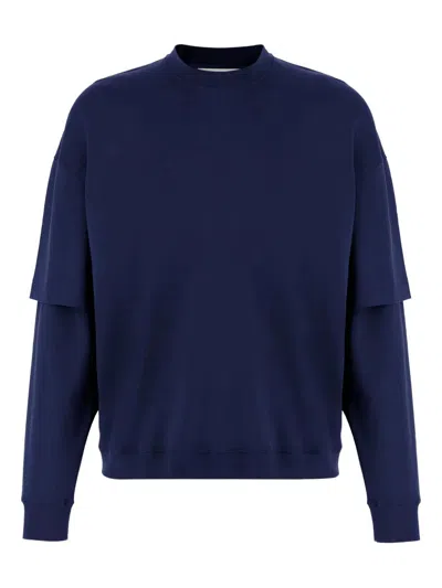 DARKPARK DARKPARK WOOL SWEATSHIRT WITH DOUBLE LAYER