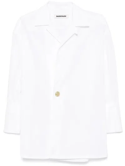 DARKPARK JODIE POPELINE TUNIC STYLE SHIRT,WSH08.FAC78 0001 WHITE