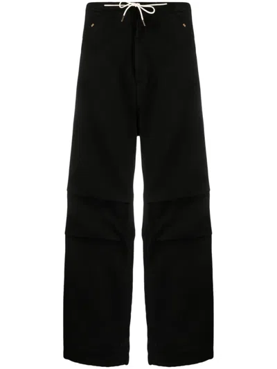 DARKPARK DAISY WIDE LEG TROUSERS,WTR02.DWB01 0099 BLACK