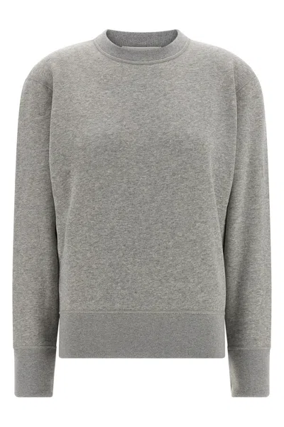 Darkpark Comfortable Crew Neck Long Sleeve Sweatshirt In Gray
