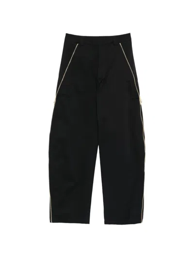 Darkpark Zip-detail Trousers In Black