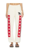 Darlin Spangled Jogger Sweatpant In White