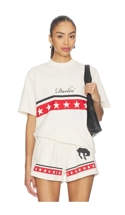 Darlin Spangled Tee In White