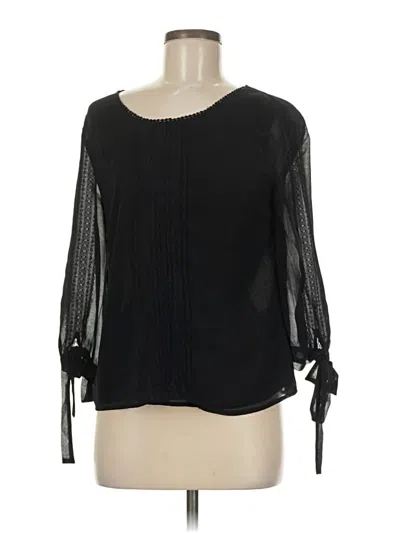 Pre-owned Darling 3/4 Sleeve Blouse In Black