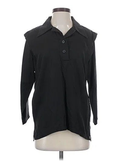 Pre-owned Darling 3/4 Sleeve Button Down Shirt In Black