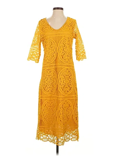 Pre-owned Darling Casual Dress In Yellow