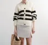 Darling Clement Cardigan In Black/white